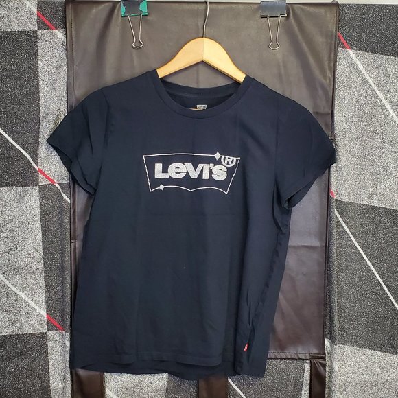 COPY - Levi’s Vintage Logo Red Tag T-Shirt - black size L - Picture 1 of 3